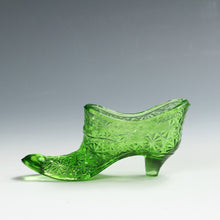 將圖片載入圖庫檢視器 アメリカヴィンテージ FENTON｜フェントン(USA,1950-70年代) グリーンデイジーボタン アートガラス シューズ 女の子を素敵な処へ運ぶラッキーアイテム dbsy15883-9
