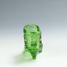 將圖片載入圖庫檢視器 アメリカヴィンテージ FENTON｜フェントン(USA,1950-70年代) グリーンデイジーボタン アートガラス シューズ 女の子を素敵な処へ運ぶラッキーアイテム dbsy15883-9
