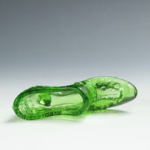 將圖片載入圖庫檢視器 アメリカヴィンテージ FENTON｜フェントン(USA,1950-70年代) グリーンデイジーボタン アートガラス シューズ 女の子を素敵な処へ運ぶラッキーアイテム dbsy15883-9
