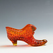 Load image into Gallery viewer, アメリカヴィンテージ FENTON｜フェントン(USA,1950-70年代) オレンジボブネイル アートガラス キャットシューズ(b) 女の子を素敵な処へ運ぶラッキーアイテム dbsy15891-9
