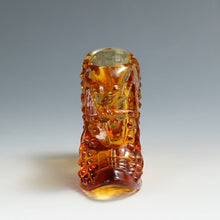 Load image into Gallery viewer, アメリカヴィンテージ FENTON｜フェントン(USA,1950-70年代) アンバーボブネイル アートガラス キャットシューズ 女の子を素敵な処へ運ぶラッキーアイテム dbsy15892-9
