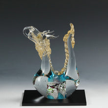 将图片加载到图库查看器，現代の名工 黒木国昭｜KUROKI Kuniaki(宮崎, 1945- ) 金彩象嵌 光琳「辰」/龍 共箱 dbsy15963-9
