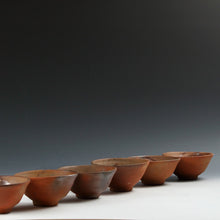 将图片加载到图库查看器，名工 森本英助｜MORIMOTO Eisuke(岡山, 1941- ) 備前 飯茶碗 6客揃 共箱 dbsy15973-ミ
