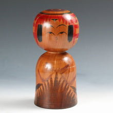 将图片加载到图库查看器，名工 新山久城｜NIIYAMA Hisashiro(宮城, 1942-2008) 弥治郎系 ちと型 こけし 25.5㎝ (ロ) dbsy15940-s
