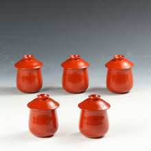 画像をギャラリービューアに読み込む, 伝統工芸 輪島塗｜Wajima lacquer ware ( 石川県 ) 布着本堅地 朱 小吸物椀 1客 dbsy14710-y
