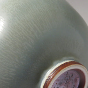 Berndt Friberg (1899-1981/瑞典) Gustavsberg 兔毛釉碗/碗/刻字 [G] 1965 年制造。带角柱的纯丝礼品袋。也可用作小衣服的抹茶碗。dfsy11143 -w