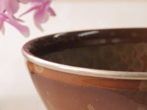 我的第一件茶具 富士山天目茶碗 水晶釉带环 s17-q