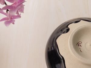 My first tea utensils Shozo Morisawa Kutani ware deep glaze tea bowl s18