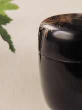 이미지를 갤러리 뷰어에 로드 , 初めての茶道具 稚松蒔絵中棗 木製漆器 s19-q
