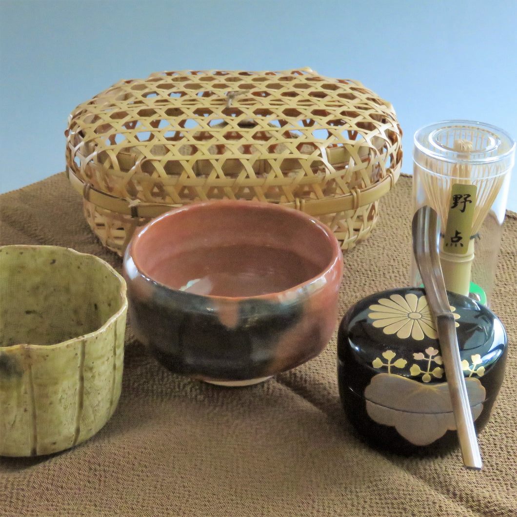 Small tea utensils set, nesting bowl, tea utensils, tea scoop, new chasen, 5-piece set dbsy10095-s