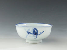 Load image into Gallery viewer, Heian Manjudo Kiyomizu ware, dyed, orchid picture, 5 guests, also for pouring matcha dbsy10084-R
