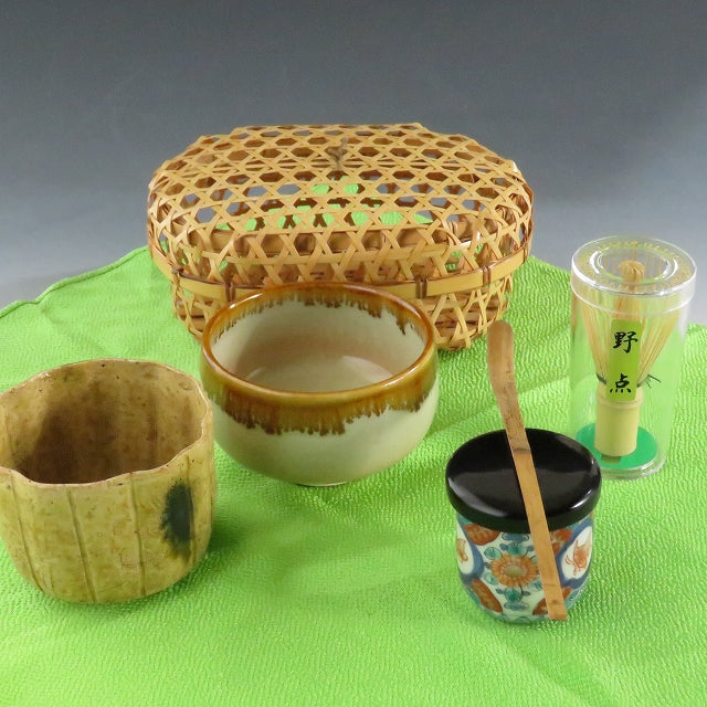 Small tea utensils set, nesting bowl, tea utensils, tea scoop, new chasen, 5-piece set dbsy10094-s