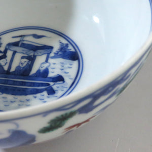 Eiraku Tokuzen (14th Eiraku Zengoro 1853-1909) Karako Yukae tea bowl with small spots dbsy10149-R