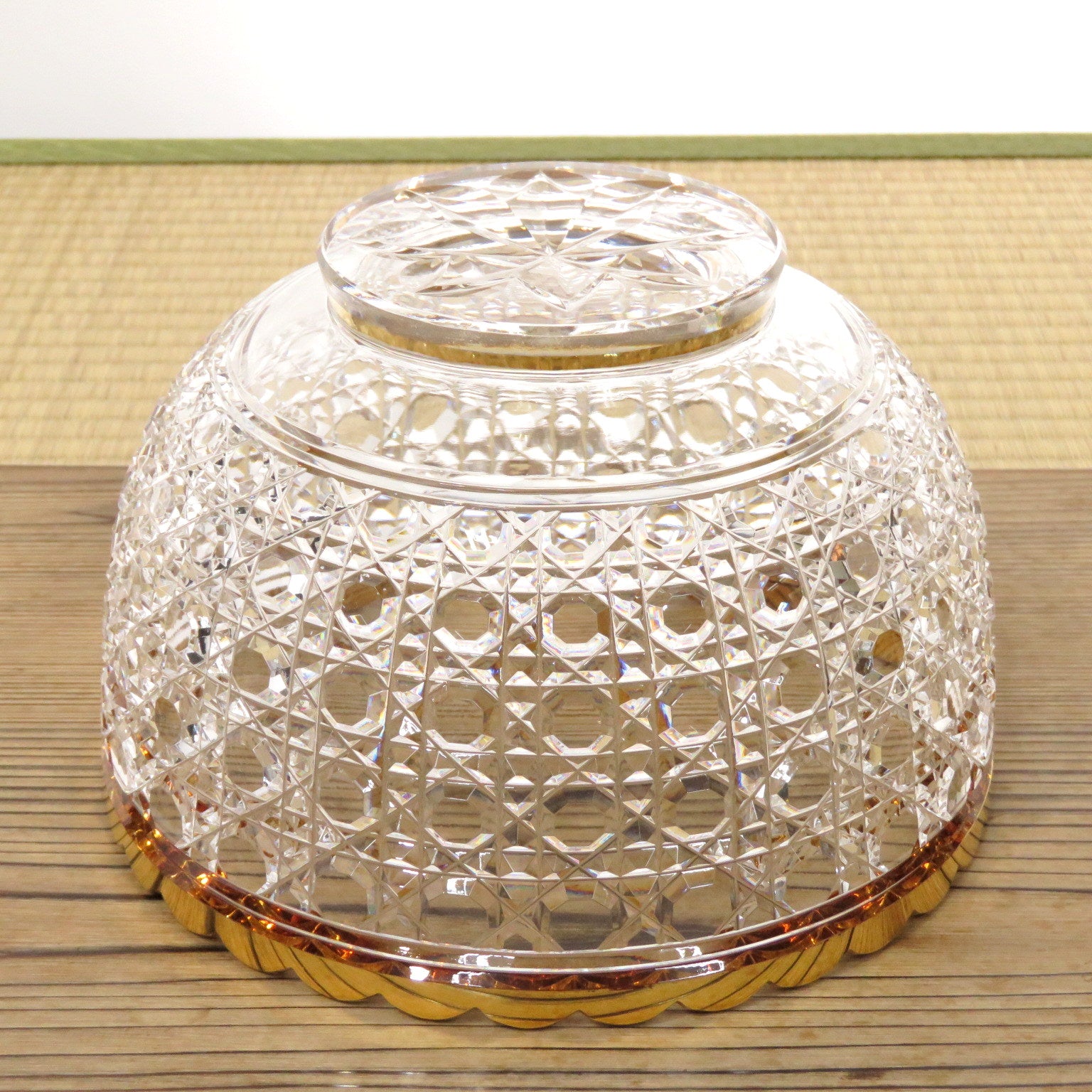 輝くバカラ作品群はこちらからオールド・バカラ  1900年 大型サイズ 25cm 1.3kg 金彩 花瓶