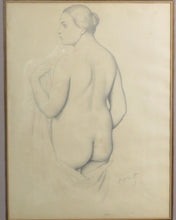將圖片載入圖庫檢視器 フランス ヴィンテージ デッサン 素描 作家不明 ロベール作 裸婦 DOUA NE OENTRAL PARIS GSBY1189-8
