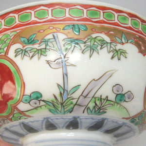 伊万里系列（1860年江户末期左右） 红金彩象纹茶碗 dbsy6520-z