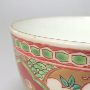 Imari series (around the end of the Edo period in 1860) Red-colored gold colored elephant pattern tea bowl dbsy6520-z