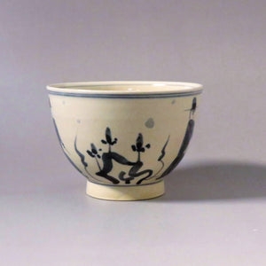 Yoshitaka Samukawa, Furusobe ware, Annan hand, Kiyoto design Kumide tea bowl, 10 guests, small clothes bowl, also for pouring matcha dbsy10333-h