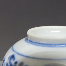 将图片加载到图库查看器，大圣寺伊万里（1910年，明治末期，石川县）染附章鱼蔓藤花纹山水永乐手金锦牡丹纹茶杯茶杯1人份（B）dbsy6539-R
