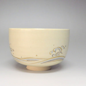 Seikanji kiln colored picture Ninsei photo tea bowl 2 pieces, same box dbsy6562-b