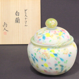 Naoto Yokoyama Glass Decor "Byakuran" Figurine Same Box dbsy6574-R