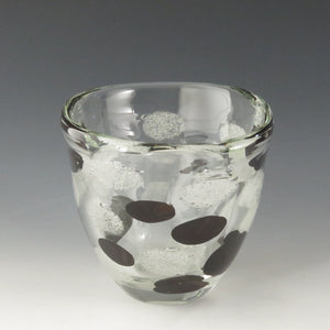 IWATA-Toshiti 东京 玻璃花瓶 1950 年 7 月 神户大丸个展 同盒 dbsy9545-9