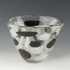 IWATA-Toshiti 东京 玻璃花瓶 1950 年 7 月 神户大丸个展 同盒 dbsy9545-9