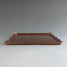 Load image into Gallery viewer, Forged copper hammer rectangular wave edge Sencha tray dbsy9472-b
