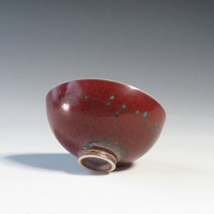 Berndt Friberg (1899-1981/SWEDEN) Gustavsberg cinnabar glaze miniature bowl (made in 1958) Also suitable for tea cups and sake cups dfsy10269-9
