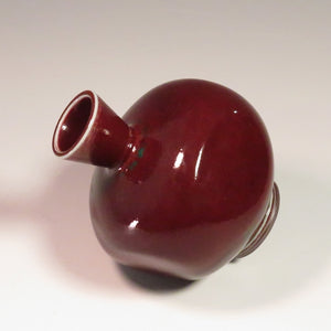 ベルント・フリーベリ(Berndt Friberg,1899-1981/SWEDEN) グスタフスベリ 辰砂釉 花瓶/vase 10.5㎝ dfsy10354-9