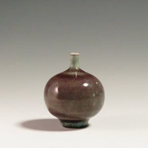 ベルント・フリーベリ(Berndt Friberg,1899-1981/SWEDEN) グスタフスベリ アニアラ釉 ミニチュア花瓶/vase dfsy10351-9