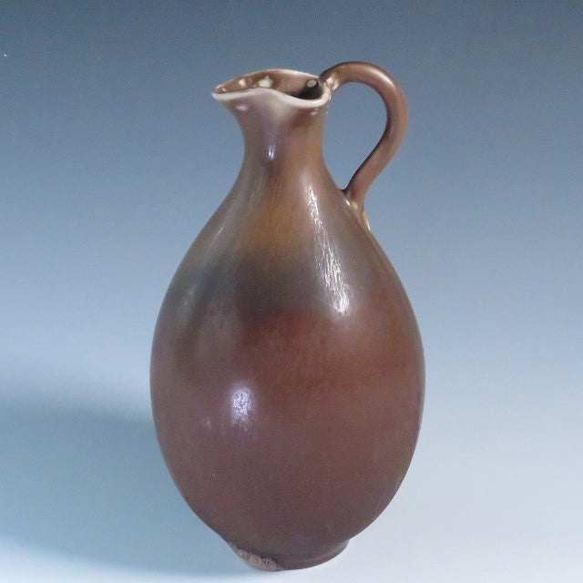 ベルント・フリーベリ(Berndt Friberg,1899-1981/SWEDEN) グスタフスベリ 手付花瓶/vase 〇〇㎝  (1039～1944年作)デキャンタ 水注にも dfsy10270-9