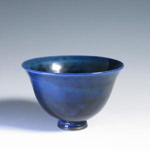 ベルント・フリーベリ(Berndt Friberg,1899-1981/SWEDEN) グスタフスベリ 青釉 bowl/碗 dfsy11046-9