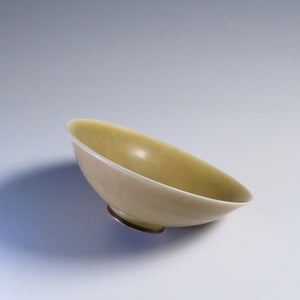 ベルント・フリーベリ(Berndt Friberg,1899-1981/SWEDEN) グスタフスベリ 黄釉 bowl/碗 /杯 / dfsy11047-9