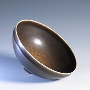 Bernd Friberg (1899-1981/SWEDEN) Gustavsberg dark brown glaze bowl dfsy11048-9