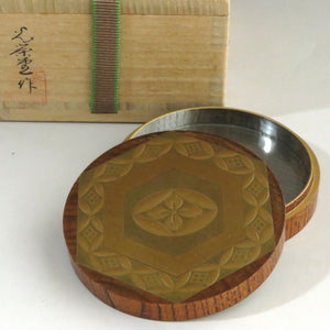 Matsumoto Koeido Inscription: Mamoru Wajima lacquer Keyaki heather lacquer Cloisonné flower diamond tortoise shell lacquer incense Wajima lacquer ware dbfsy9537-9