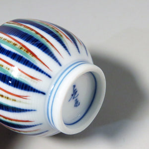 Arita Ware Kodama Akae Mugiwarate Tea Cup, 5 people, Sake cup/Sencha bowl, also for pouring Matcha tea dbsy10438-z