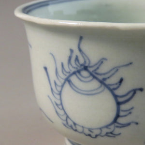 Imari Seika Four-clawed dragon with jewel dyeing Kumide tea bowl 1 customer Late Edo period (1820) Also used for pouring matcha tea dbsy10412-z